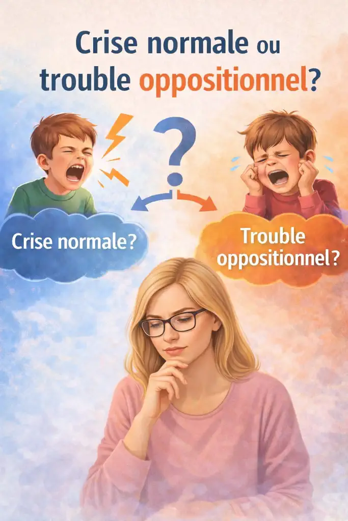 Maman se questionnant si c'est une crise normale ou un TOP.