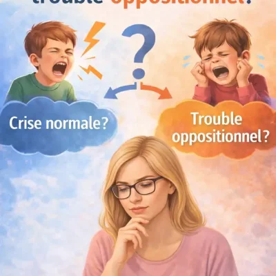 Maman se questionnant si c'est une crise normale ou un TOP.